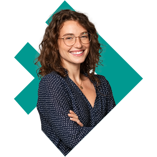 A young woman smiling at camera