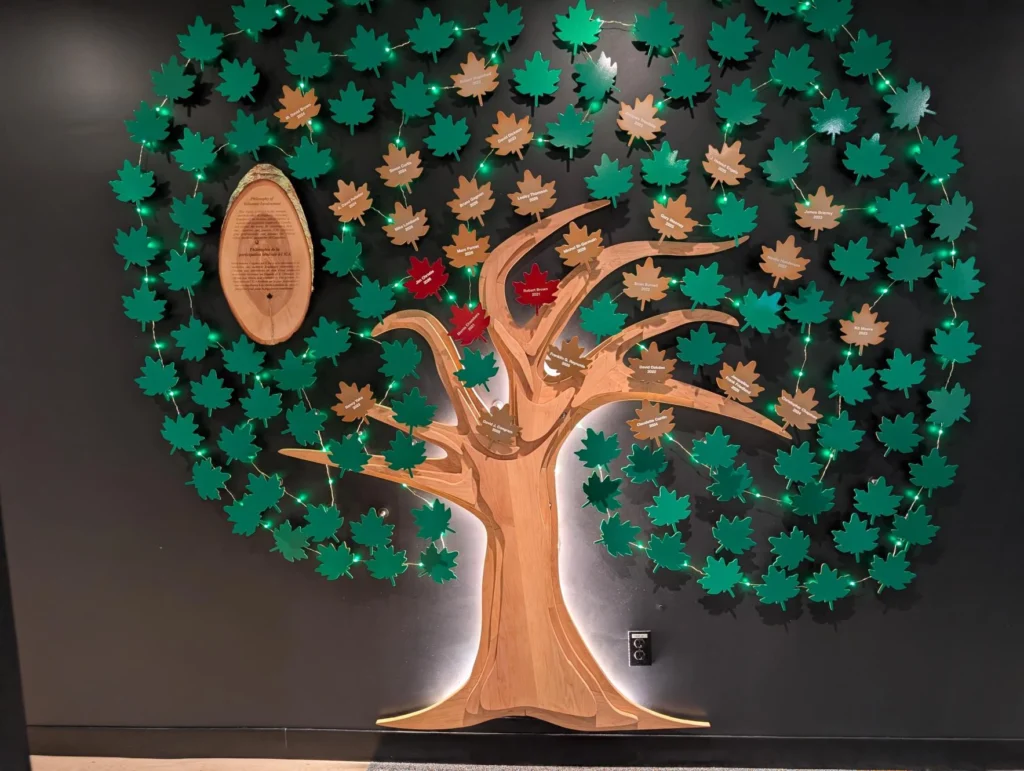 Legacy tree at the CIA headquarters office.